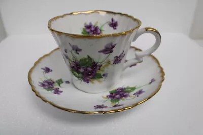 Buy Royal Standard Teacup With Purple Flowers Bone China England Vintage • 9.52£
