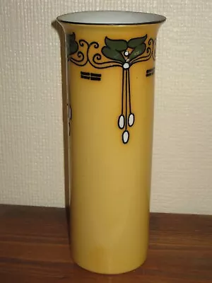 Buy Wood  Sons Frederick Rhead Rare Yellow Elers Art Nouveau Vase 10  Tall 4  Wide • 24.99£