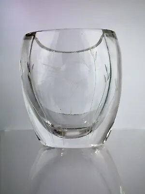 Buy Vintage Whitefriars Art Glass C526 Fish Etched Vase Geoffrey Baxter Engraved • 62.99£