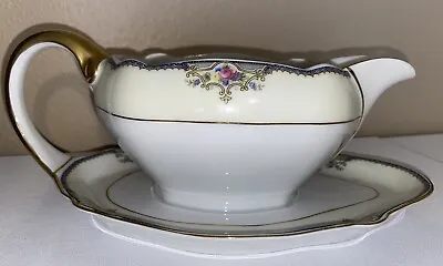 Buy Antique Paul Muller Selb Bavarian China Gravy Boat With Attached Saucer 1917 • 23.71£