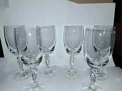 Buy Vintage  Crystal 7  Long  Wine Glasses Set Of 6. • 7.70£