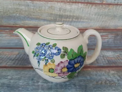 Buy ELLGREAVE BURSLEM ENGLAND Vintage 1940 - 1950 Teapot Floral Design • 15£