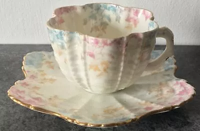 Buy Pre SHELLEY WILEMAN China SHELL CUP & SAUCER 3 Colour IVY LEAVES 5137 Pattern • 200£