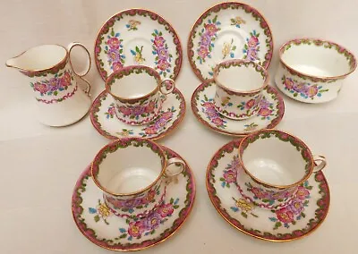 Buy Part Royal Albert Crown China Rose Marie Hand Painted Coffee Set Small Art Deco • 24.99£