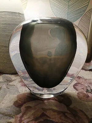 Buy Vintage Nils Landberg Orrefors Glass Vase Dusk (+1 Similar Colour)  • 175£