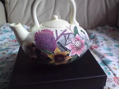 Buy Beautiful Old Tupton Tube Lined Floral  Teapot,VGC, 14 CMS APPROX • 25.99£