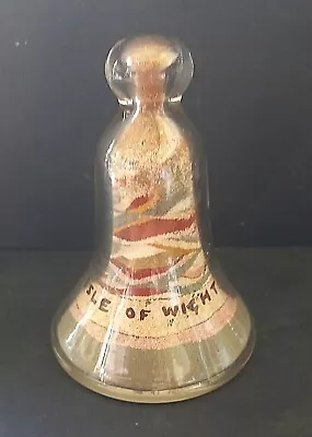 Buy Vintage Glass Bell With Alum Bay Sand Still Has Original Label On The Base • 9.99£