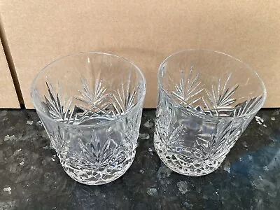 Buy 2 X Heavy Glass Whisky Tumbler Glasses • 9.99£