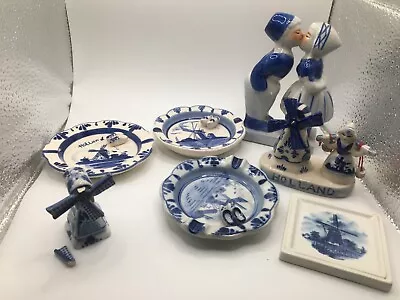 Buy Delft Blue And White Pottery Joblot • 10£