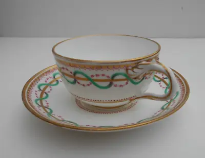 Buy Minton Cup And Saucer Enamel Decoration Pattern 9883 No7 • 48£