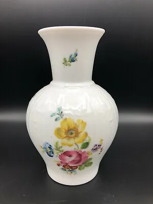 Buy Vintage Kaiser Residenz White Porcelain Floral Vase, W Germany, 8  Tall, 5  Wide • 85.38£