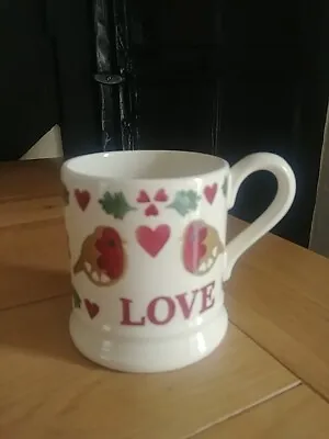 Buy NEW Emma Bridgewater 2nd 1/2 Pint Mug CHRISTMAS Love  Valentines Day Gift Robins • 12.95£