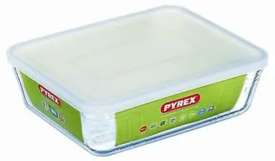 Buy Pyrex Cook& Store Food Rectangular Baking Storage Serving  Dish With Plastic Lid • 12.19£