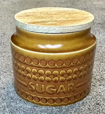 Buy Vintage Hornsea Saffron Sugar Caddy Storage Jar. 1970s • 9.99£