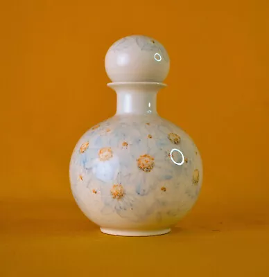Buy Jersey Pottery Pretty Hand Painted Flower Scent / Perfume Bottle, Pretty Floral • 10£