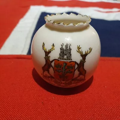Buy Vintage Crested Ware Miniatures Ceramics CITY OF NOTTINGHAM Novelty Vase LOT 29 • 4.99£