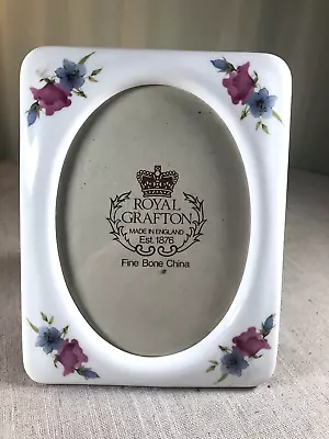 Buy Vintage Royal Grafton Fine Bone China Photo Frame Flower Design 15x20cm • 10.20£