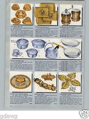 Buy 1956 PAPER AD Imported Dru Iron Ware Sauce Pan Baking Dish Casserole Oven Ware • 9.45£