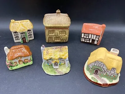 Buy Miniature Houses X 6 Inc. Mudlen End Studio & Trinket Box - Pottery Village • 18.40£