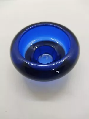 Buy Bodum Very Heavy Round Glass Tealight Votive T-light Candle Holder Cobalt Blue  • 12£