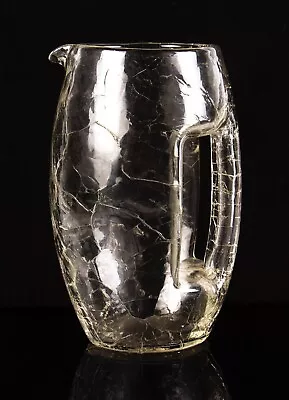 Buy Vintage Kolomon Moser For Loetz Clear Crackle Glass Jug • 31.49£