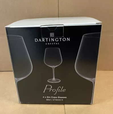 Buy Dartington Profile Gin Copa Glass Set Of 4 NEW IN BOX • 17.99£