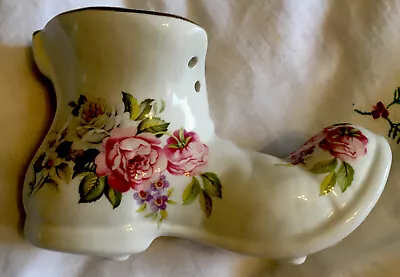 Buy Vintage Porcelain BOOT-OLD FOLEY Pink Floral By James Kent Staffordshire England • 2.99£