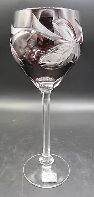 Buy Germany Lausitzer 8 3/4   Purple Wine Glass Bohemian Cut NEW! • 17.47£