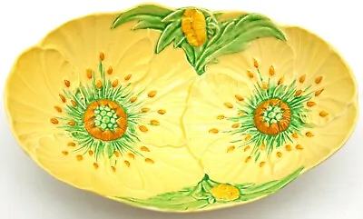 Buy Lovely Art Deco Australian Design Carlton Ware Buttercup Pattern Oval Bowl Dish • 24.60£