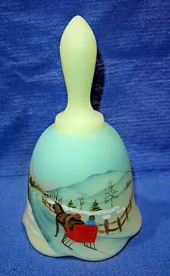 Buy Fenton Art Glass Christmas Classics Series 1980 Edition Hand Painted Bell 7466GH • 32.78£