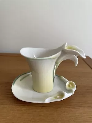 Buy Franz Serenity Calla Lilly Cup And Saucer Set • 60£