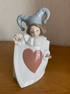 Buy Nao By Lladro ~ ‘Ace Of Hearts’. Playing Card Jester. Boxed. Hard To Find. VGC. • 23.50£