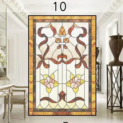 Buy European Stained Glass Stickers Church Frosted Static Window Film Privacy Decor • 17.77£