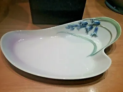 Buy Franz Porcelain Rare Bluebell Collection Small Tray FZ01124 Mint In Box • 79.95£