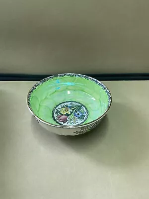 Buy Maling Vintage Green Lustre Ware Dish Bowl Flower Design Pottery • 17.99£