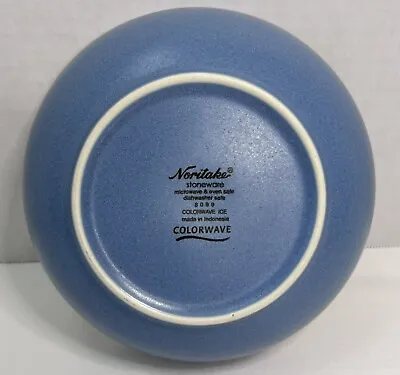 Buy Noritake COLORWAVE ICE BLUE 7 Cereal Bowl #8099 Stoneware EUC • 8.50£