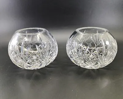 Buy Samobor Yugoslavia Cut Crystal Glass Small Candle Holders Votive READ!!  • 30.34£