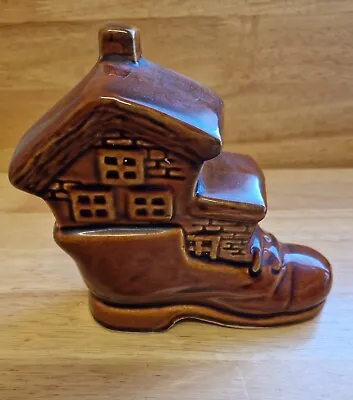 Buy Vintage Dartmouth Pottery Brown Old Shoe Money Box H 6  • 12£