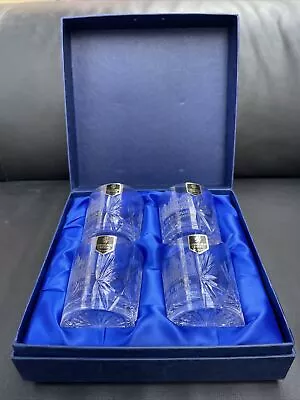Buy Set Of 4 Edinburgh Crystal Whisky Glasses Original Box • 34.99£