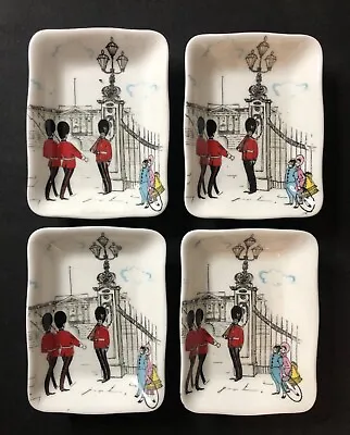 Buy 4 Foley Bone China  LONDON PRIDE  Trinket Pin Dishes Designed By Maureen Tanner • 53.08£