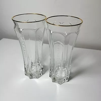 Buy 2 X St. Germain French Cocktail Highball Glass With Gold Rim - Brand New • 6.99£