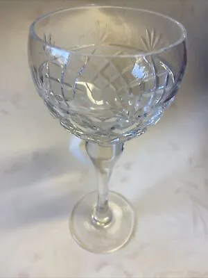 Buy Royal Brierley Bruce Pattern Cut Hock White Wine Glass - Signed X 3 • 32£