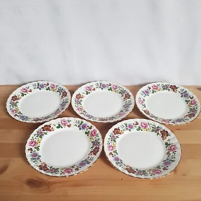 Buy Royal Stafford Fine Bone China Cake Side Plates X 5 Floral Pattern • 12£