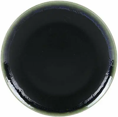 Buy 6x MUGA Stoneware  Round DINNER PLATES 26cm Black/green/blue RRP £32.99 • 19.20£