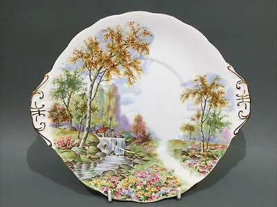 Buy Royal Standard Bone China  “ The Old Mill Stream “ Cake Plate • 9.95£