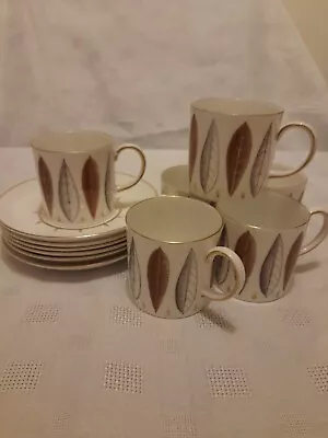 Buy Susie Cooper Bone China Coffee Cups & Saucers C912 Hyde Park • 30£