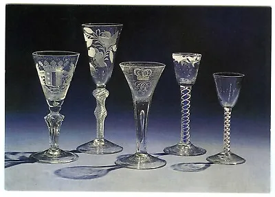 Buy 1980s Postcard Collection Of 18th Century Glasses / Glassware Mompesson House • 3.10£