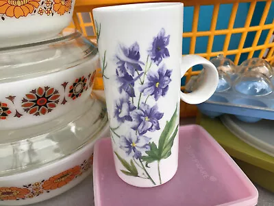 Buy Collectable Crown Trent China Limited Tall Slim Floral Fine Bone China Mug • 19.99£