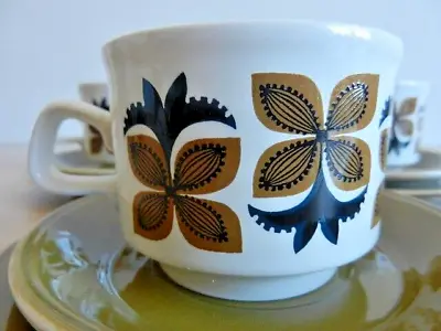 Buy Vintage Staffordshire Potteries Ltd Ironstone Coffee Cup, Saucer & Plate Trio • 6.50£