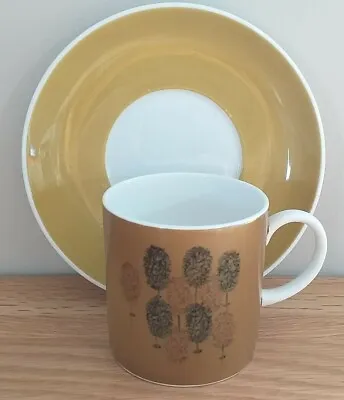 Buy Susie Cooper Brown Abstract Coffee Can & Saucer G13 • 6.86£